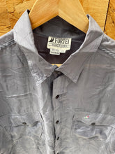 Vintage 90s light mauve dusky lilac pure 100% silk short sleeve oversized mens shirt size XXL by For